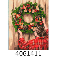 Картина по номерам 40*50см новорічна Святковий декор © Mykhailyshyna Daria. Brushme BS52806 н/з