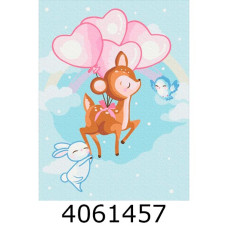 Картина по номерам 30*40см Друзі оленятка. Brushme KBS0097