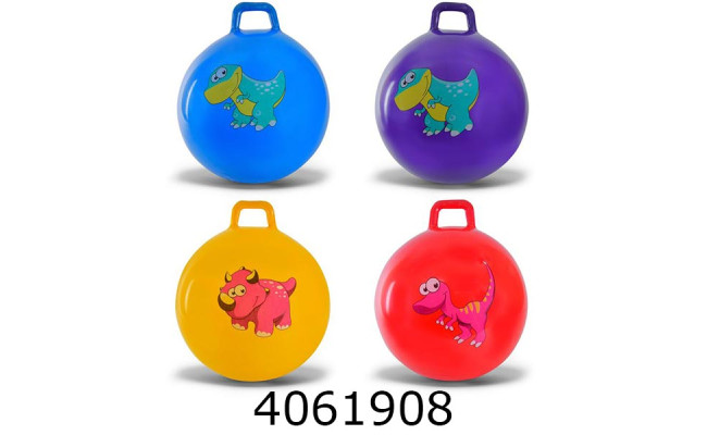 Мяч для фітнесу з ручкою 65см 580гр 4 види (60) B6506