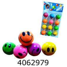 Мяч гумовий пригун 4.5см 12шт. на листі 