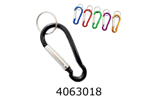 Карабін метал 6.5см  ціна за 12 штук (100) 2572