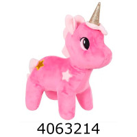 Єдиноріг м'яка іграшка 30 см малиновий 909 Єдиноріг м'яка іграшка 30 см малиновий 909