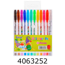 Ручка гелева в наборі 12 шт. Glitter pens (PVC 528-12) (12) 754280В