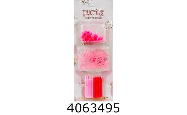 Набір свічки в торт 20 шт