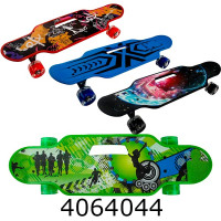 Скейт пенні PU колеса 55*15см світл. підш. ABEC-7 до 100кг отвір-ручка мікс 4 (12) SL-2408S
