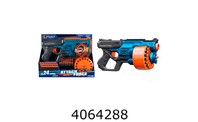 Бластер з поролон. набоями пістолет + 24 набоїв BLASTER BT323