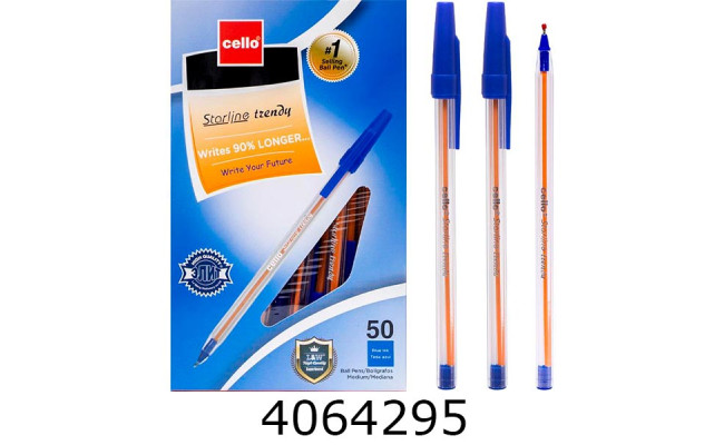 Ручка масл. Cello Starline trendy (синій) (CL-2216) (50) 753919B н/з