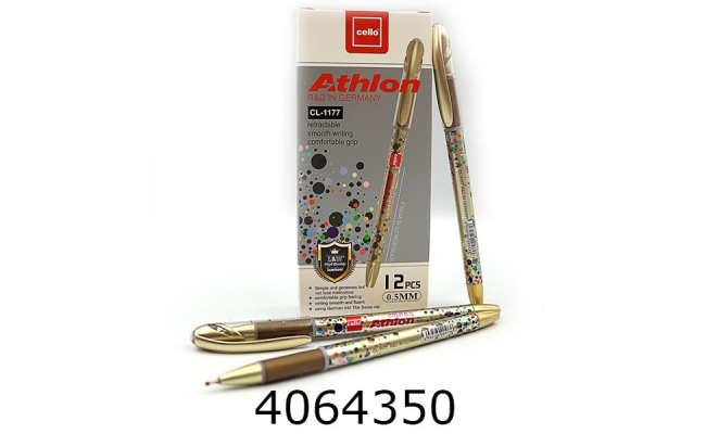 Ручка масл. Cello Athlon синя 0.7мм (50/2400) CL-1177