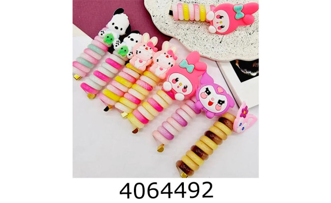 Резинка для волосся спіраль куромі ціна за 12 шт bb192/6