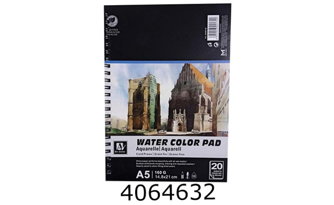 Альбом - планшет для акварелі на спір. 20 арк. А5 200г/м Art Nation (6006-W) 756090В