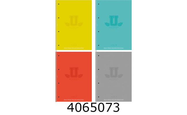 Канц. книга на спір. 80 арк. кл. Школярик 70г/м2, картон, мат. ламінація, перфор. Student (4/40) A4-080-6526K