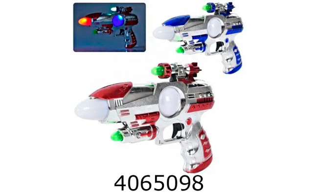 Пістолет муз в кульку батар.світ. 22см (96) 138