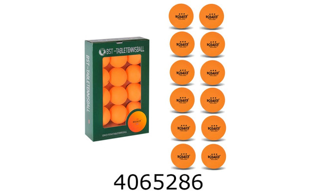 Тенісні м`ячики 40мм ціна за 12шт. 2 кольори в коробці (100) TT24187