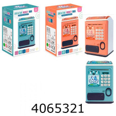 Скарбничка Сейф на батар. в коробці світ. муз. в коробці 14*21*12см (12) MK 5060