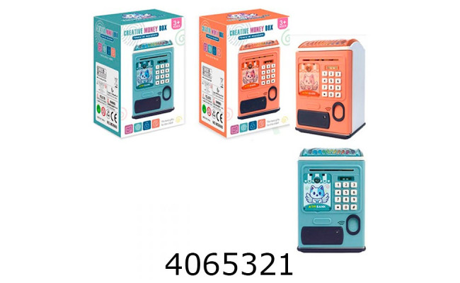 Скарбничка Сейф на батар. в коробці світ. муз. в коробці 14*21*12см (12) MK 5060