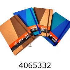 Блокнот А5 88 арк. шкірзам кл. на резинці 0525 Leader 140025Л