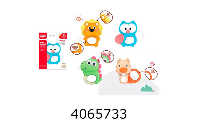 Брязкальце ручне в кульку 4 види (240/720) 668-226