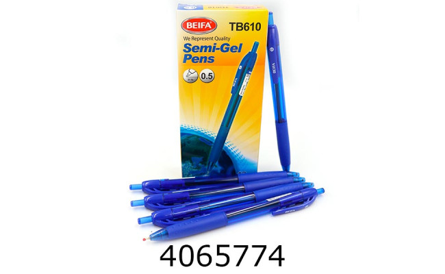 Ручка масл. авт. Beifa синя 0.5мм TB610 (12) 756197В