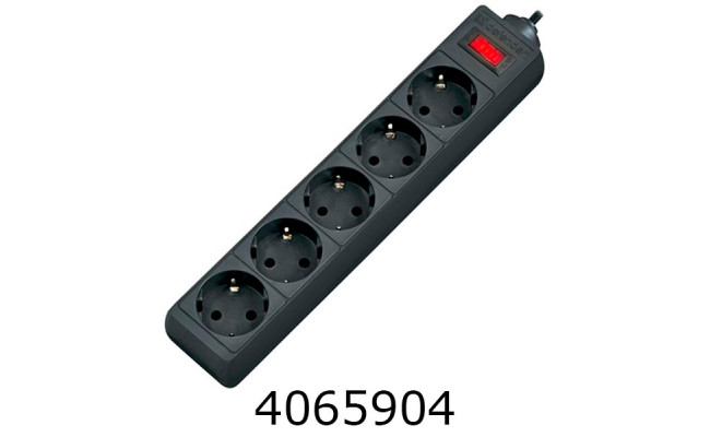 Подовжувач мереж. фільтр Defender ES 1.8m 5 роз. чорний 994840 994840