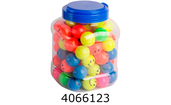 Мяч гумовий пригун 3 см в банці 80шт 2-189 (2092) (80/1920) 137845