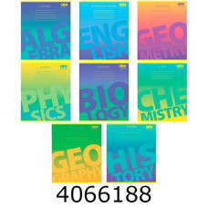 Зошит шк. 48 арк. кл. ZiBi GRADIENT предметний (10) ZB.1702-99