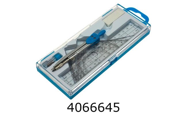 Готовальня 7 предм. MAXІ блакитна  (12) MX81402