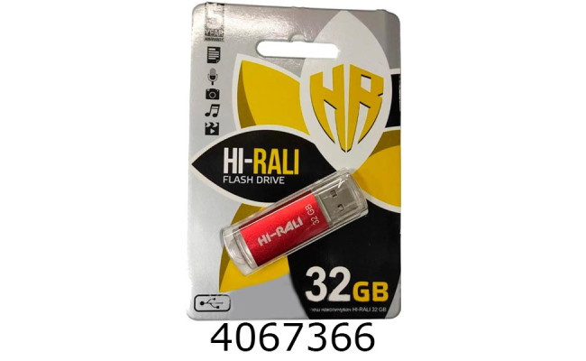 Flash USB 32Gb Rocket 2.0 Red Hi-Rali
