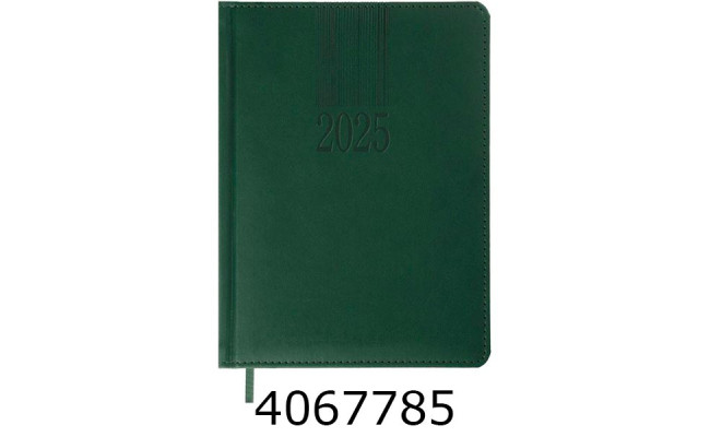 Щоденник А5 дат. 2026р. Buromax CODE зелений штуч. шкіра/поролон (20) BM.2142-04