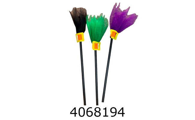 Хелловін. Мітла відьми 70 см MA24-451