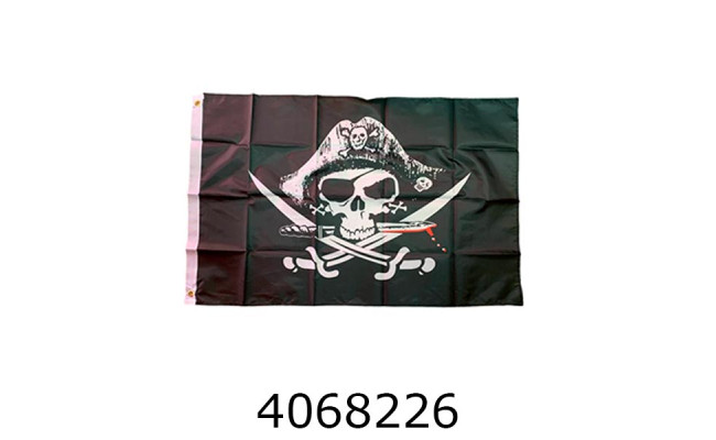 Хелловін. Прапор Веселого Роджера 60*90см MA-21-6090
