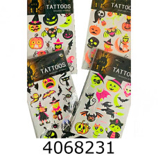 Хелловін. Тату флуоресцентні Хелловін(225 см х 16 см) MA24-393-17