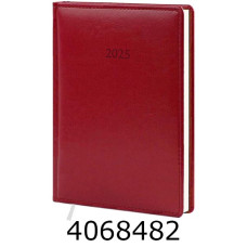 Щоденник А5 дат. 2026р. Поліграфіст Nebraska 176 арк. лін. обкл. баладек червоний 143х202 (2/3) 240-D-2120