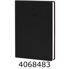 Щоденник А5 дат. 2026р. Поліграфіст Vivella 176 арк. лін. обкл. баладек чорний 145х202 (2/3) 240-D-2010