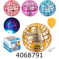 Літаюча куля в коробці usb-зарядне акум. 3 кольори 10см (24) 918