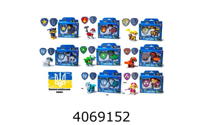 Герої Paw Patrol 1 герой укр. уп. 8 видів 6058/9958
