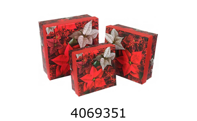 Коробка карт. для подарунків Новорічна 