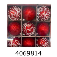 Кулі новорічні 6см 9шт (64) M47879