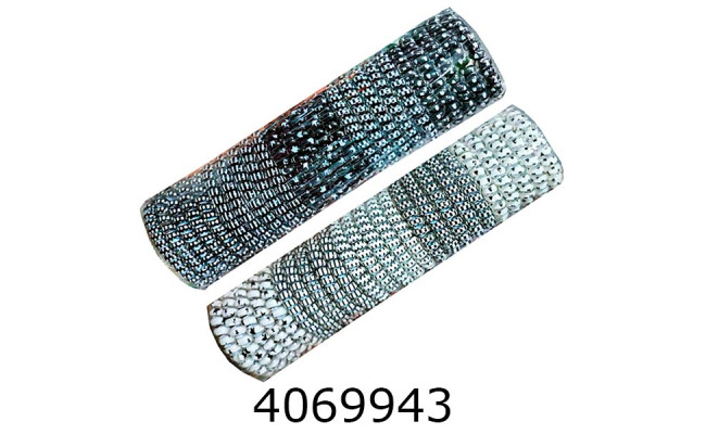 Резинка для волосся Пружинка 25 шт 7 см чорно_біла ціна за 25 шт bb1896