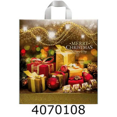Пакет 38*41 см Merry Christmas Різдвяні дарунки  (25/500)