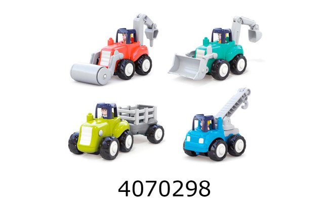 Машинка в коробці інерц. HOLA Будтехніка 3 види (6/72) HE7906