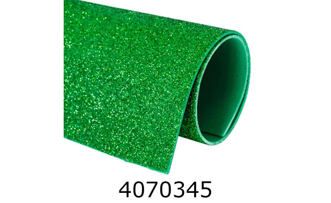 Фоаміран 20x30см глітер  зелений (120) RS-0279/0180