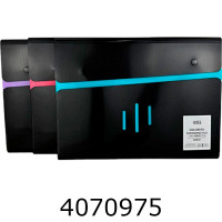 Папка А4 на 12 відділень пластикова на кнопці мікс 9352 1-39 1-435 (23566) 141648