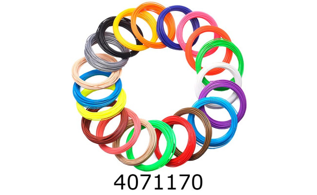 Пластик для ручки 3D PLA 10м 35кол. ціна за 35шт (20) 778