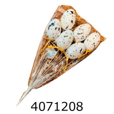 Великодні писанки в кульку на палочці 6 писанок (360) MA22-13