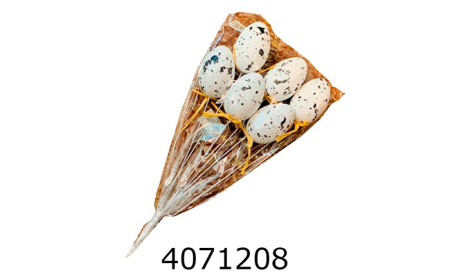 Великодні писанки в кульку на палочці 6 писанок (360) MA22-13