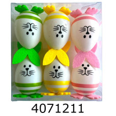 Великодній заєць в коробці ціна за 6 шт (150) MA22-62