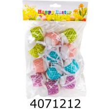 Великодні писанки в кульку 12 писанок підвіска (300) MA22-68