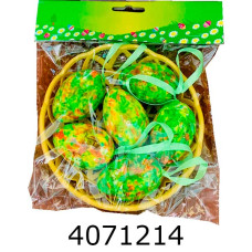 Великодні писанки в кошику 6 писанок (300) MA22-41