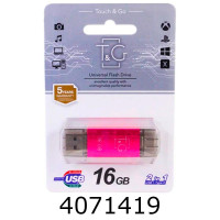 Flash USB 16Gb T&G Star 009 Type-C фуксі 2.0 T&G