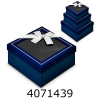 Коробка карт. для подарунків (3в1) синя ціна за набір 19*19*9.517*17*815*15*6.5см 883